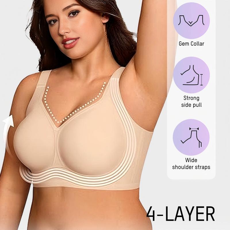 Comfortable Wireless Full Coverage Jelly Smoothing Bra